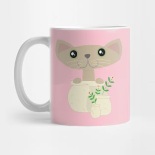 Cat In A Pot Mug